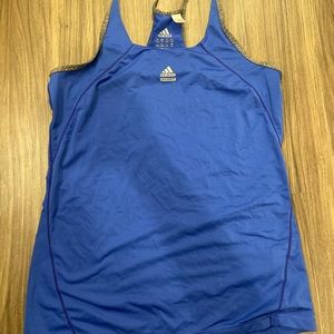 Blue Adidas tank top